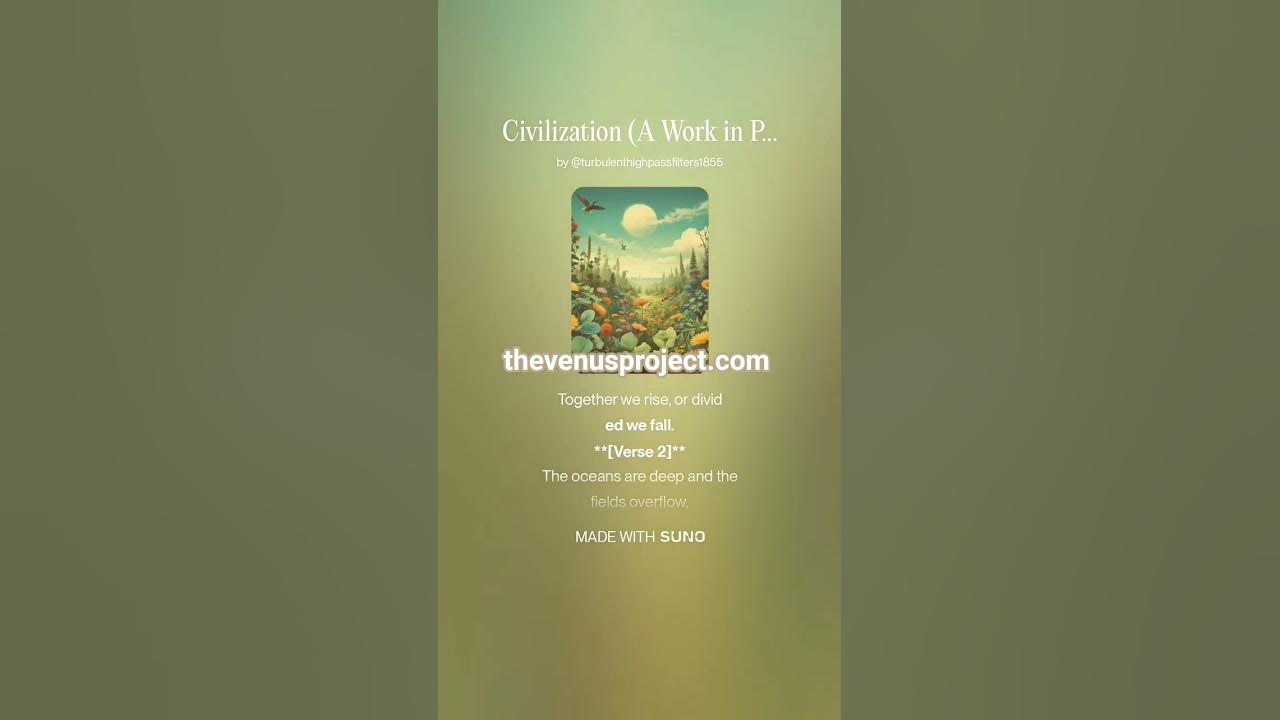 Civilization (A Work in Progress) - Short #AI #Song by #Suno #lyrics by #Deepseek #music #newmusic Civilization (A Work in Progress) - Short #AI #Song by #Suno #lyrics by #Deepseek #music #newmusic