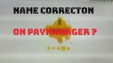 paymanager par employee name correction