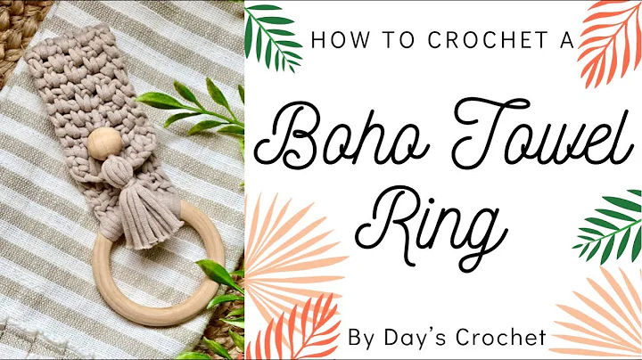 Learn How to Make an Easy Crochet Towel Ring