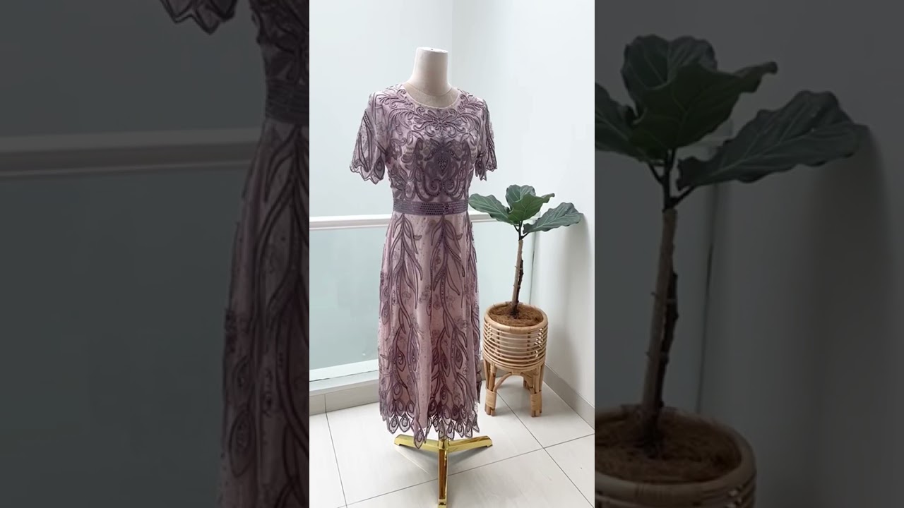 Jual Leanna pink premium dress - XXXL 