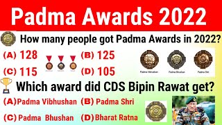 Padma Awards 2022 in English | Padma Puraskar 2022 Current Affairs | Awards and honours 2022