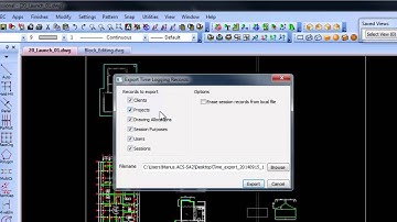 Time-tracker - Import-Export Database in Caddie AEC Architecture .dwg software