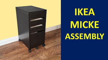 Ikea Micke drawer unit assembly instructions