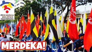 MALAYSIA HARI KEBANGSAAN KE-65: PARADE OF NATIONAL FLAG AND 13 STATES FLAGS - MY FIRST EXPERIENCE