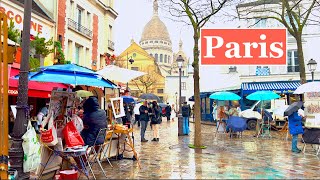 Paris, France 🇨🇵 -Walking Tour In  Montmartre | Paris 4K Hdr | Paris 4K Ultra Hd