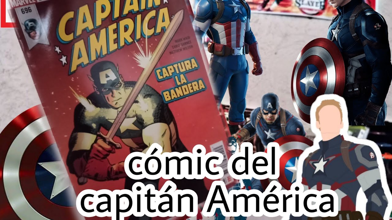 Cómic del capitán América captura la bandera