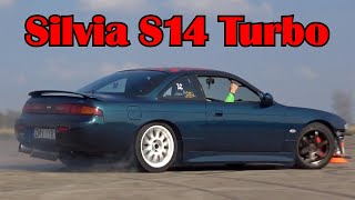 Nissan S14 Silvia Massive Drift - Turbo Whoosh Sound