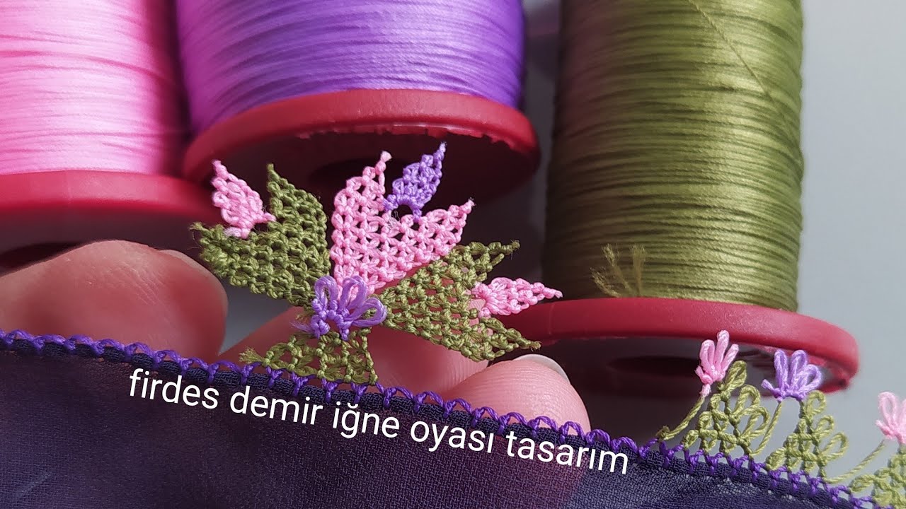 725- ütü istemeyen bir iğne oyası modeli anlatımlı yapılışı