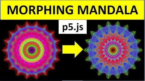Trippy & Beautiful Morphing/Animated Mandala in p5.js - generative art - Meditative