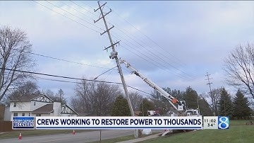 Crews working to restore power to thousands
