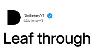Leaf through Meaning in English