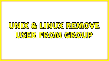 Unix & Linux: Remove user from group (2 Solutions!!)