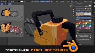 3D Pixel Art Tools Bundle: Modeling and Texturing Pixel Art in Blender