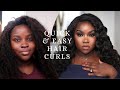 How to get voluminous curls quick and easy hair tutorial