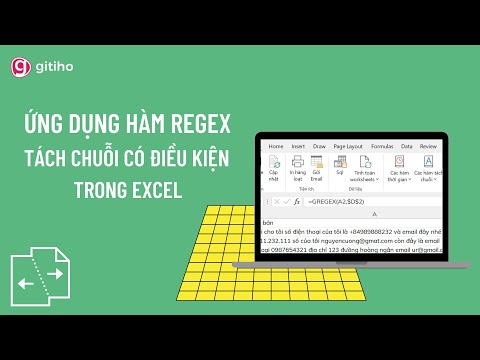 Ứng dụng hàm REGEX để tách chuỗi có điều kiện trong Excel