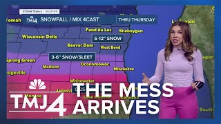 Bracing for impact: SE Wisconsin issues winter storm warning, ice storm warning image