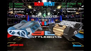 Battlebots RR2 Gauntlet S2 Day 13: Drum Fiasco!