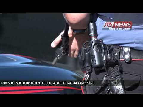 Video MAXI SEQUESTRO DI HASHISH DI 683 CHILI, ARRESTATO 44ENNE | 10/07/2026