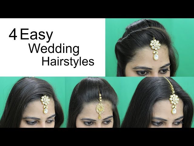45+ Trending Maang Tikka Designs | Open hairstyles, Simple wedding  hairstyles, Indian hairstyles