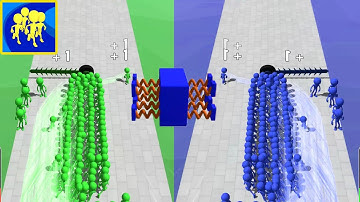 CROWD RUNNERS ALL LEVELS #140 GAMEPLAY WALKTHROUGH PART 23