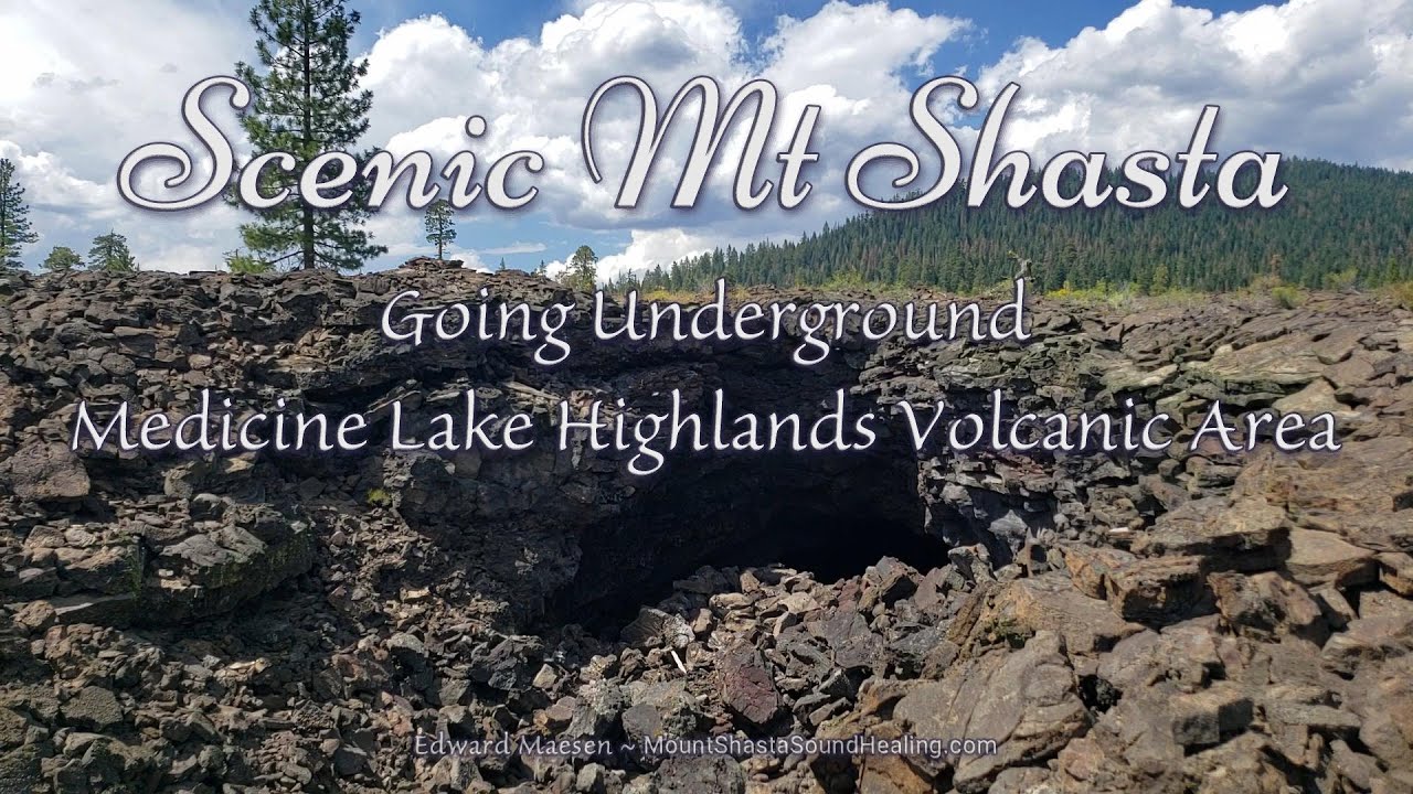 Lava cave Medicine Lake Highlands Volcanic Area Scenic Mt Shasta