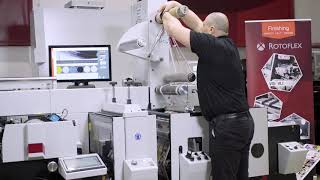How to Set-Up a Delam Relam Unit Fast | Mark Andy Evolution Series E5 Flexo Press