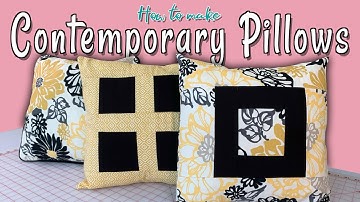 Throw Pillow Covers | Contemporary Pillows | The Sewing Room Channel