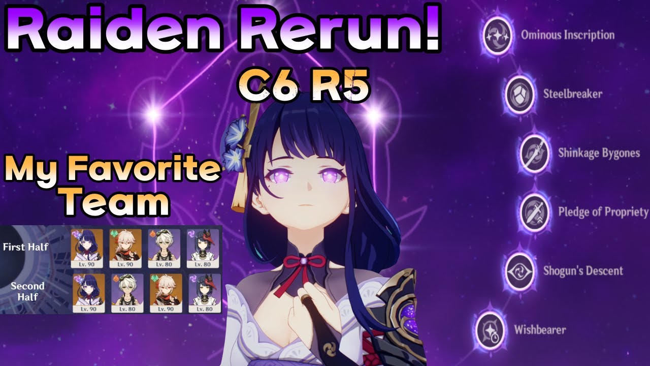 Raiden C6 R5 2.5 Spiral Abyss Floor 12 full