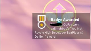 I MET BEAPLAYS 😭 | Royale high