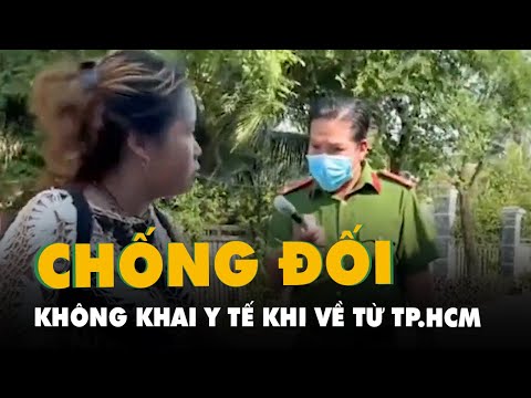 Video Một phụ nữ không khai báo y tế, to tiếng với công an:... - youtube