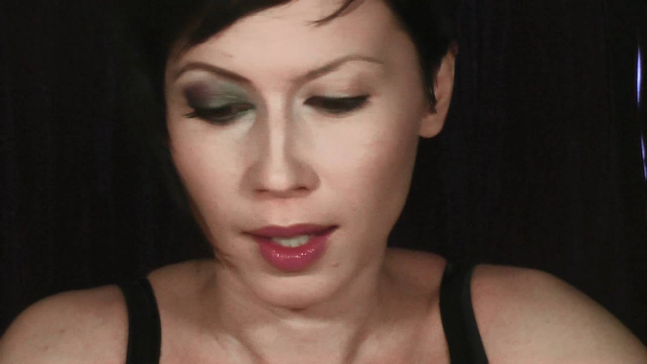 Profesionalno šminkanje - šminka za večer - Zeleno-ljubičasti smokey eye by Bjuti