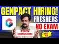 Genpact Hiring Freshers 2024 | Chennai Job | Interview Process Explained in Telugu