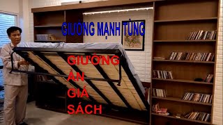 Giuong gap thong minh cho can ho nho - Giuong an gia sach