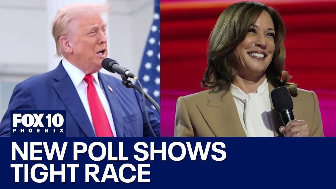 Trump, Harris neck and neck in battleground Arizona: poll - YouTube
