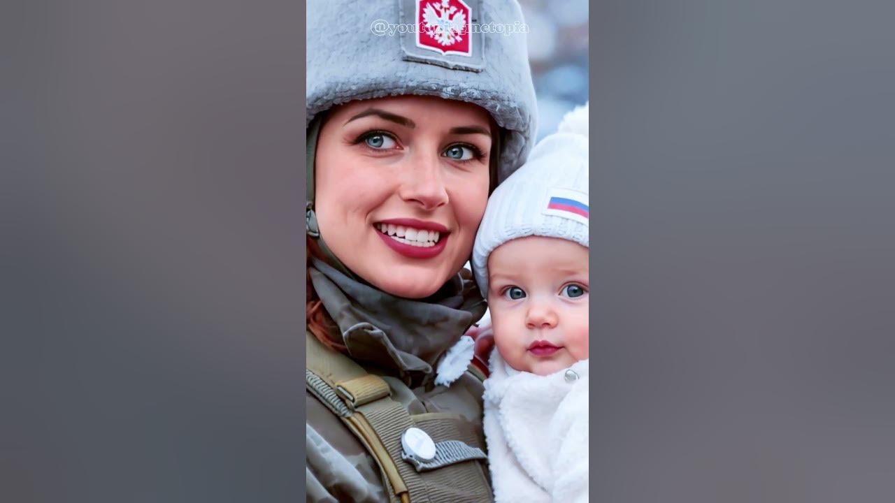 A Beautiful Mom Soldier Singing KATYUSHA with Her Baby #beautifularmy