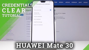 How to Clear Credentials in HUAWEI Mate 30 - Erase All Licenses