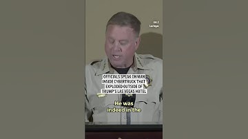 Officials speak on man inside Cybertruck that exploded outside of Trump’s Las Vegas hotel