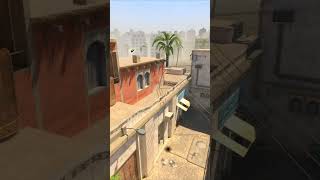 Two Smokes To Rush B On Mirage CS2 #shorts