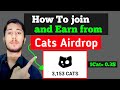 How to Earn Money from Cats Airdrop | cats Airdrop Update | crypto airdrop