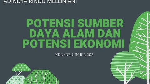 POTENSI SUMBER DAYA ALAM DAN POTENSI EKONOMI KELURAHAN TAMAN ASRI | KKN-DR UIN RADEN INTAN LAMPUNG