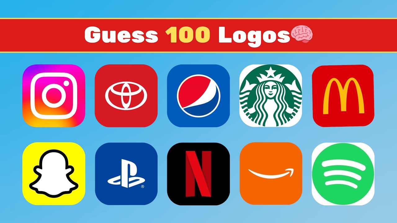 Guess the Logo | 100 Easy Logos in 3 Seconds🤯