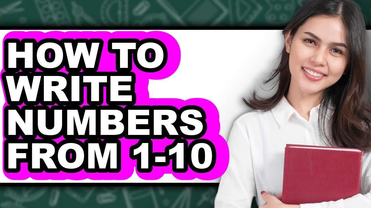 How to Write Numbers from 1-10 (only Way) - YouTube