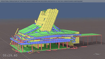Test case 2 - Collapse simulation Pyne Gould building