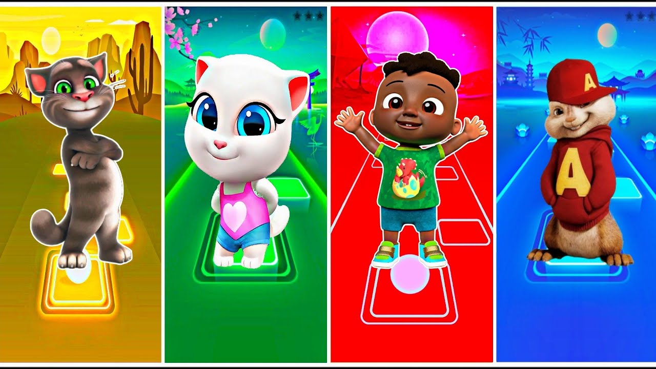 Talking Tom 🆚 Talking Angela 🆚 Cocomelon 🆚 Alvin and the Chipmunks 🆚 ...