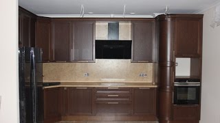 Кухня "Сицилия", дуб темный орех. Кухня "Сицилия", дуб темный орех.