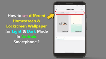 How to set different Homescreen & Lockscreen Wallpaper for Light & Dark Mode in Android Smartphone ?
