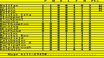 SOCCER BOSS By Peak Soft & Alternative Software 1985 ACORN BBC MICRO PROTON PANTHEON Bostjan Grandov