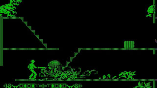 Aztec • Apple ][ • Speed run at maximum difficulty (great reward, no strength is lost)