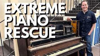 BEFORE: Missouri Heirloom 1928 Gulbransen Upright Vintage Player Piano Restoration BEFORE: Missouri Heirloom 1928 Gulbransen Upright Vintage Player Piano Restoration