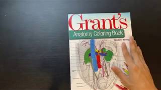 Unboxing and Coloring the Grant's Anatomy Coloring Book by Nicole R  Herring